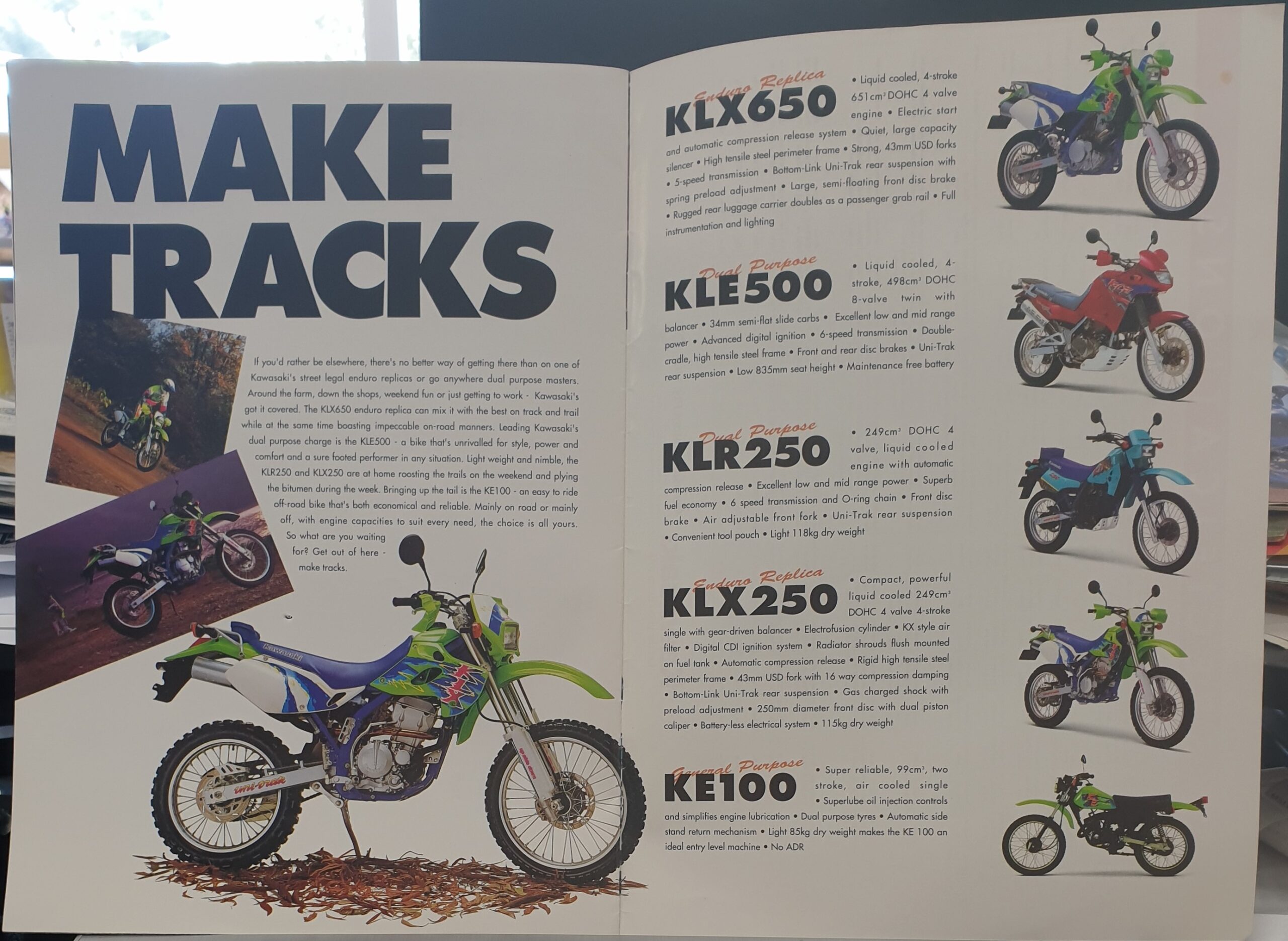 1994 KAWASAKI MODEL GUIDE SALES BOOKLET - zPower Australia