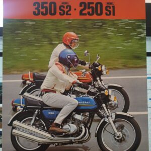 1973 KAWASAKI 350 S2 AND 250 S1 SALES BROCHURE