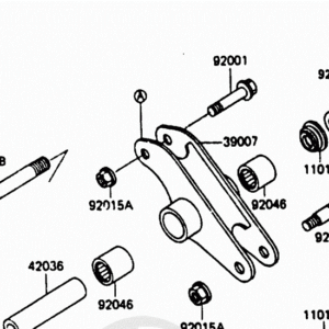 KAWASAKI OEM BOLT/ROD,10X48 | 92002-1398