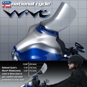 National Cycle Wave® Replacement Screen for FLHT/FLHX Models